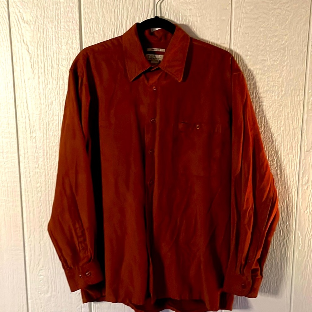 Red velvet button down
